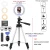 Import Amazon hot sale 12 inch makeup ring light led circle selfie ring light with cell phone holder tripod stand from China