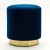 Import Amazon Velvet Ottoman Gold Metal Base Best Quality Fabric Stool for Living Room from China