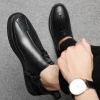 American Style  Cow Leather Dress Shoes Genuine Leather Ankle Winter Chelsea Boots Men