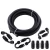 Import AN6-0 deg an6 straight tubing adapter seat rotary swivel oil cooler hose AN line connector aluminum  ptfe hose end joint fitting from China