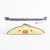 Animal Cartoon Clear Custom Print Cute Kids Pen For Pvc Case Plastic Zipper Bag With Printed School Transparent Pencil Bag
