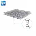 Anti- rust machine assembled retractable coil spring for hard mattress bed
