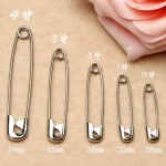Anti-rust multi-specification steel wire safety pin metal safety buckle pin fixed brooch factory wholesale