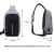 Import Anti-Theft Single Shoulder Bag USB Charging Crossbody Men/Women Chest package from China