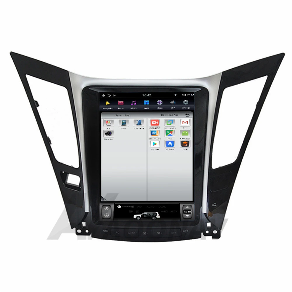 AOONAV 10.4 inch car autoradio DVD player for Hyundai Sonata 8 2012-2014 GPS navigation multimedia stereo player Android 9.0