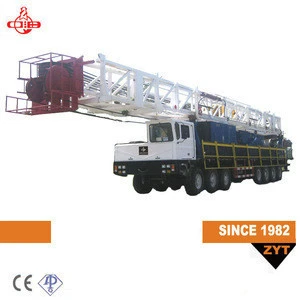 API truck mounted ZJ30 oil drilling rig, mobile workover rig