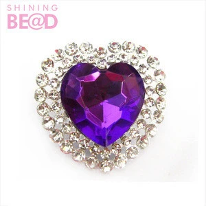 Attractive Jewelry Heart Shape brooch for wedding brooch pin