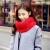Import autumn and winter solid wool knit collar scarf Men women plain warm Infinity neck Circle Loop scarf from China