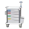 B-12 multifunctional abs medical nurse anesthesia trolley cart with wheels