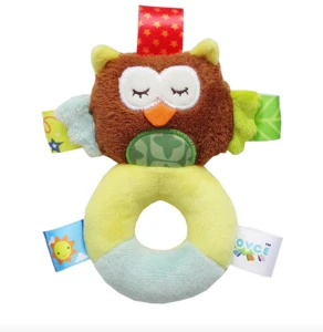 baby product colorful animal soft baby christmas rattles