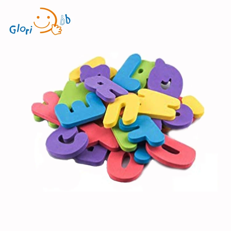 Baby soft 3D EVA foam bath toys letter and numbers
