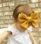 Import Baby turban Nylon big bow headwrap Infant Newborn Hair ring baby kids Elastic headwear hairbands for little girls from China