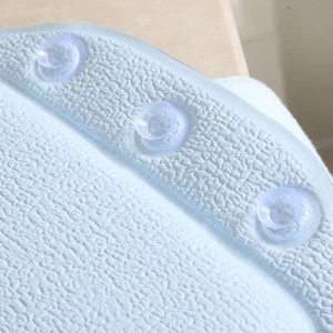 Bathroom Supplies waterproof bathtub spa bath pillow with suction cups Head Neck Rest Home & Garden pillows