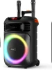 battery home karaoke portable  stereo subwoofer bass party portable karaoke outdoor wireless speaker with microphone
