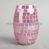 Beautiful Home of Style Decorative Silver Glass Mirrored Mosaic Vase,Table Centerpieces
