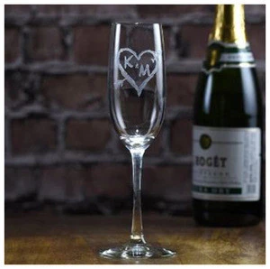 Best Quality Heart and Arrow Champagne Glass Flute