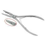Best Quality Strong Action Hair Extension Pliers with Pinch Hole & Serrated Jaws