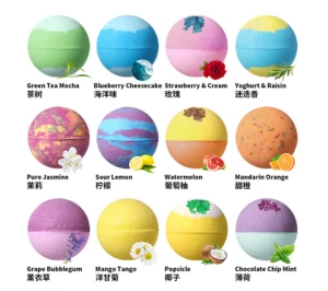 Best Seller Private Label Gift Set CBD Bubble Colors Custom Natural Fizzy Organic Kids Bath Hemp Bombs