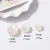 Import Best selling petals DIY handmade earrings accessories ABS plastic imitation shell pearl materials ear studs from China