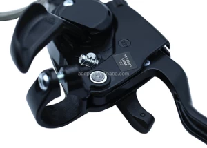 Bike Bicycle Cycling ST-EF500 3x7 Speed Shifter MTB Bike Brake Lever Combo with Inner Shift Cables (Black, 1 Pairs)