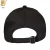 Import Black Cap 6 Panel Plain Cotton Baseball Hat Custom Made cap and hat factory from China
