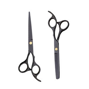 black stainless steel hair scissors barber  tools