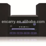 Bluetooth home CD player with FM USB 2x15W wooden speaker