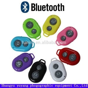 bluetooth remote control for IPHONE Smartphone colorful wireless control with button battery bluetooth remote shutter controller