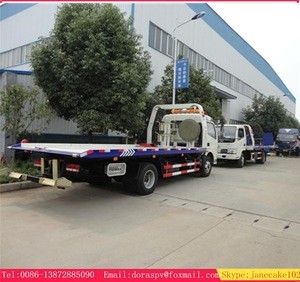 Bottom price 6000-8000kg daf flat bed tow truck wrecker truck road wrecker