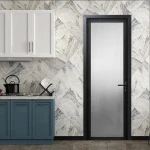 Brand New Cheap Price Bathroom Doors Toilet Door Nigeria Aluminium Glass Waterproof Graphic Design Modern Aluminum Alloy ISO9001