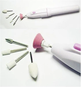 Branded nail shaper battery operated manicure pedicure set