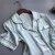 Import British style fashion leisure wear strip printed short sleeve pajamas washable women summer silk pajamas from China