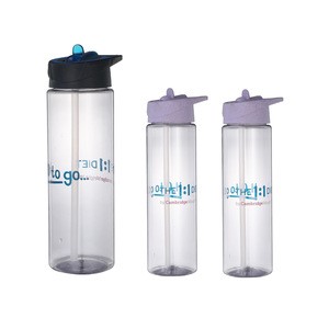 BSCI Disney Audited  Factory BPA Free 25oz/ 750Ml Sport Plastic Water Bottles  with handle and Straw