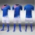 Import Bulk blue cheap promotional sublimation soccer uniform from China