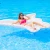 Import Butter fly Shape Gold and White Portable Outdoor Floating Mat Sunbathing Bed Water Toy Inflatable Swimming Pool Bed from China