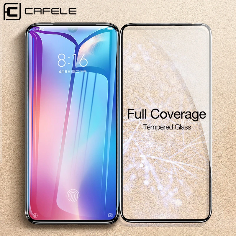 CAFELE Original High Clear 9h 4D Full Coverage Mobile Phone Screen Protector Tempered Glass for Xiaomi 9 9se