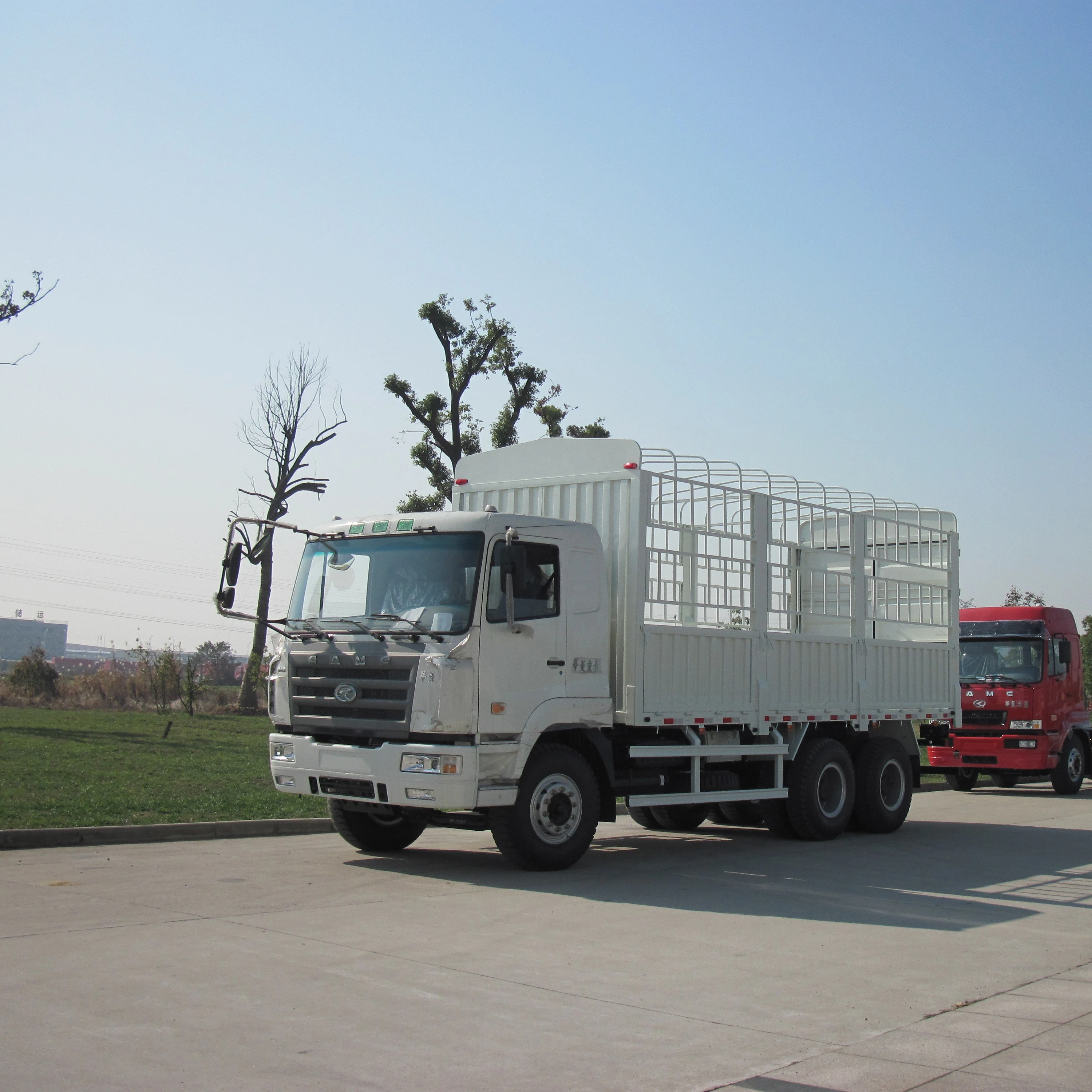 CAMC New Stake Fence Cargo Truck 6*4 to Load Animals Goods Diesel with FUSO Technology 251 - 350hp 12.00R20 12JS180T 21 - 30T