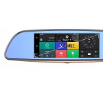 Car dvr camera 7inch Android 5.0 system 3G online GPS navigation GPS tracker dual lens rearview mirror camera