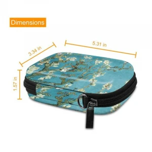 Carrying Case Compatible Photo Printer Hard EVA Shockproof Storage Portable Travel Bag Inner Pocket Removable Strap