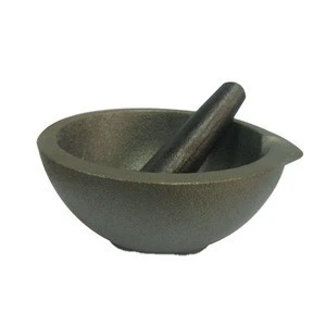 cast iron mortar and pestle