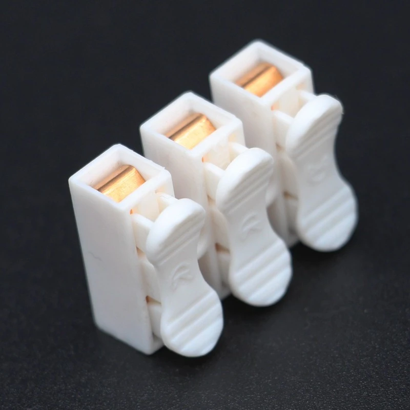 CE approval high quality 3 pin copper spring led pvc terminal blocks connector