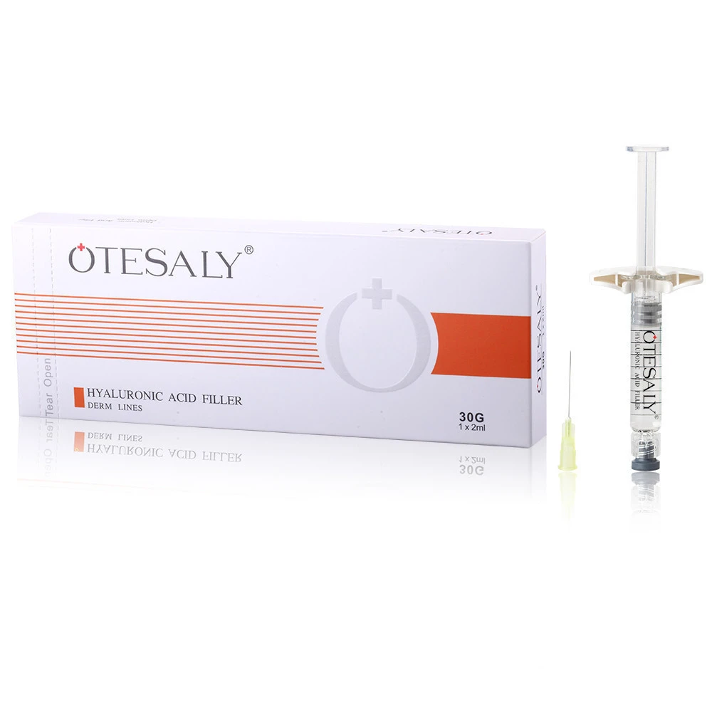 CE approved OTESALY 2ml Hyaluronic acid dermal filler for fine lines and lips