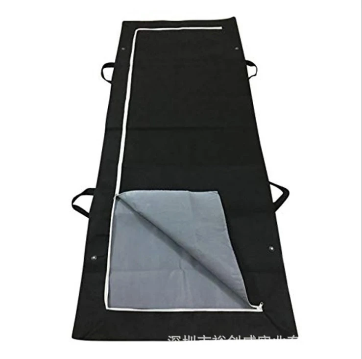 CE Death Body Bag For Virus Infected Patient Black Body Mortuary Bags For Dead Bodies Corpse Storage Bag