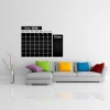 Chalkboard Vinyl Wall Decal Calendar with Notes Blackboard Month Planner Sticker for Drawing Erasable Office Mural