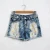 Import Cheap adjustable waist all cotton color printed childrens denim shorts from China
