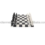 Cheap Natural Stone Black and White Mable Chess Board with chess new design