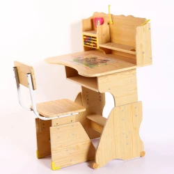 cheap newest wooden adjustable kids students Study children Table and chair set school furniture