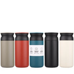 Cheap Price 350ML Stainless Steel Vacuum Water Bottle Coffee Thermos Cup suction cup Travel vacuum flask with cup
