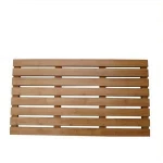 Cheap wholesale indoor non-slip bathroom bath shower eco-friendly natural color bamboo floor mat
