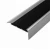 Import China Custom Aluminium Stair Nosing with Black Rubber Insert from China
